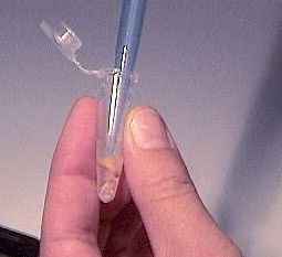 Water solubles pipetted out